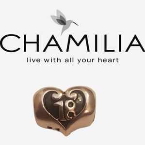 Celebrate 18 Heart Chamilia Bead